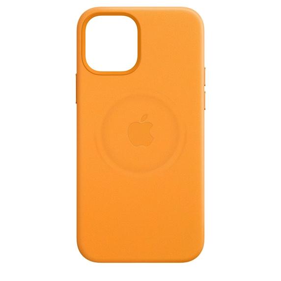 Калъф Apple iPhone 12/12 Pro Leather Case with MagSafe - California Poppy (Seasonal Fall 2020)