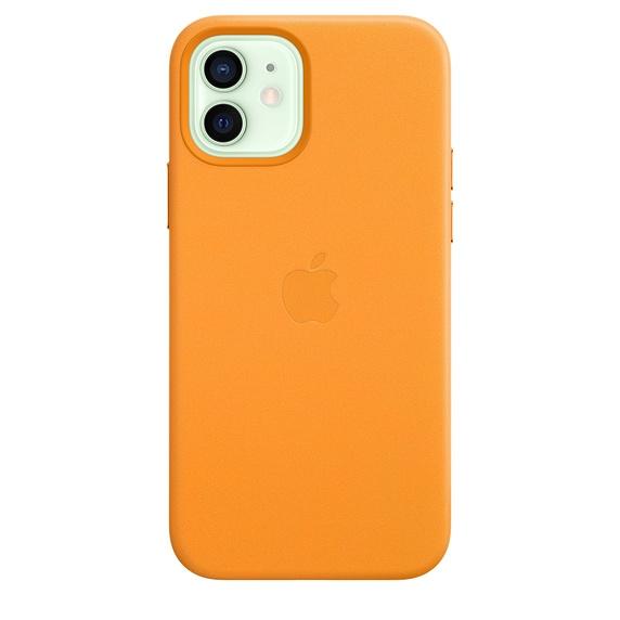 Калъф Apple iPhone 12/12 Pro Leather Case with MagSafe - California Poppy (Seasonal Fall 2020)