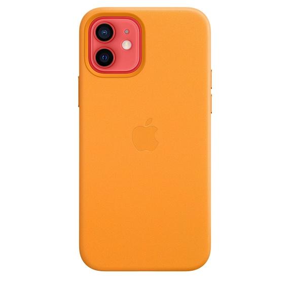 Калъф Apple iPhone 12/12 Pro Leather Case with MagSafe - California Poppy (Seasonal Fall 2020)