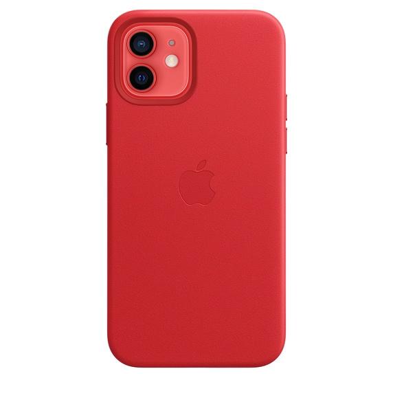 Калъф Apple iPhone 12/12 Pro Leather Case with MagSafe - (PRODUCT)RED