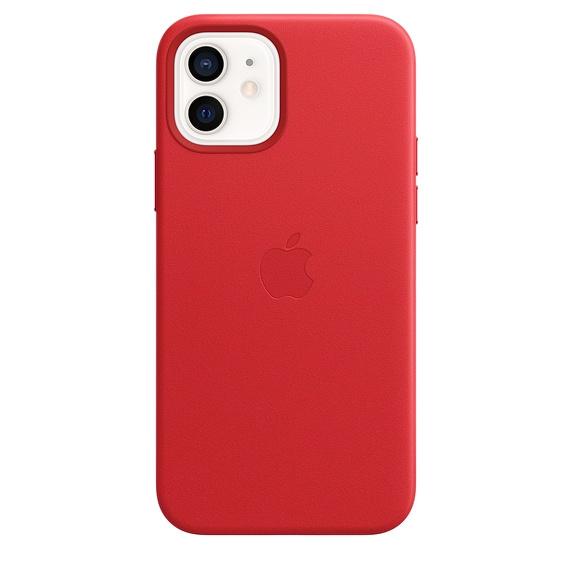 Калъф Apple iPhone 12/12 Pro Leather Case with MagSafe - (PRODUCT)RED