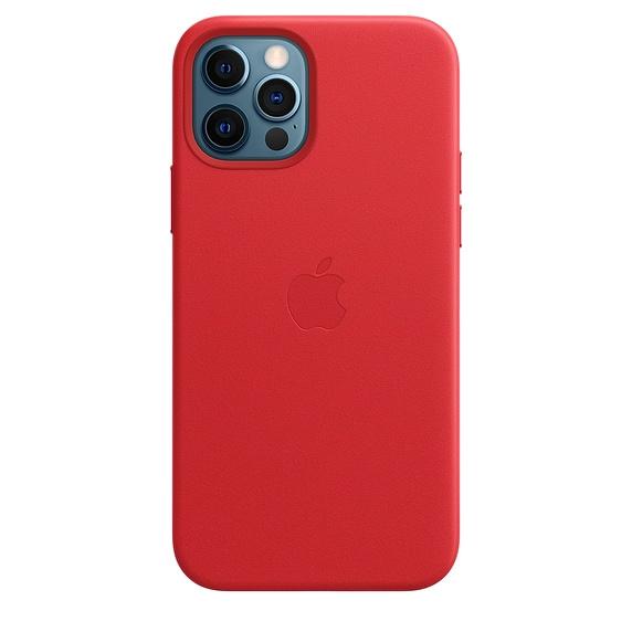 Калъф Apple iPhone 12/12 Pro Leather Case with MagSafe - (PRODUCT)RED