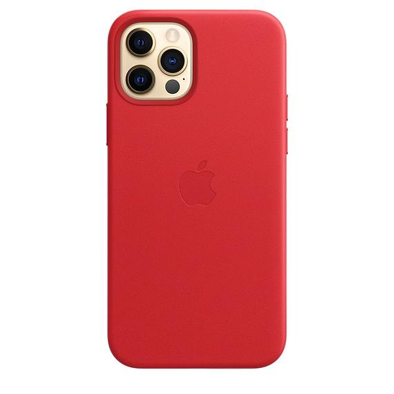 Калъф Apple iPhone 12/12 Pro Leather Case with MagSafe - (PRODUCT)RED