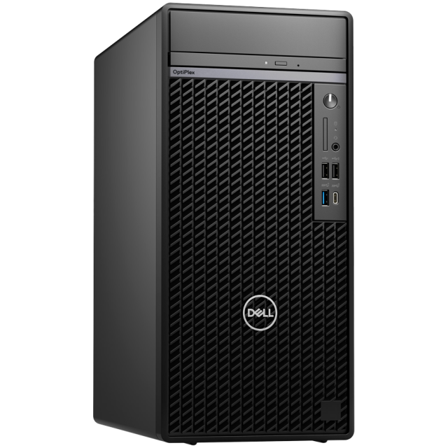 Настолен компютър Dell OptiPlex 7010 Tower, Intel Core i5-13500 (6+8 Cores, 24MB, 20T, 2.5GHz to 4.8GHz, 65W), 8GB (1x8GB) DDR4, 512GB SSD, Integrated Graphics, DVD+/-RW,  Mouse + BG KBD, Ubuntu, 3Y