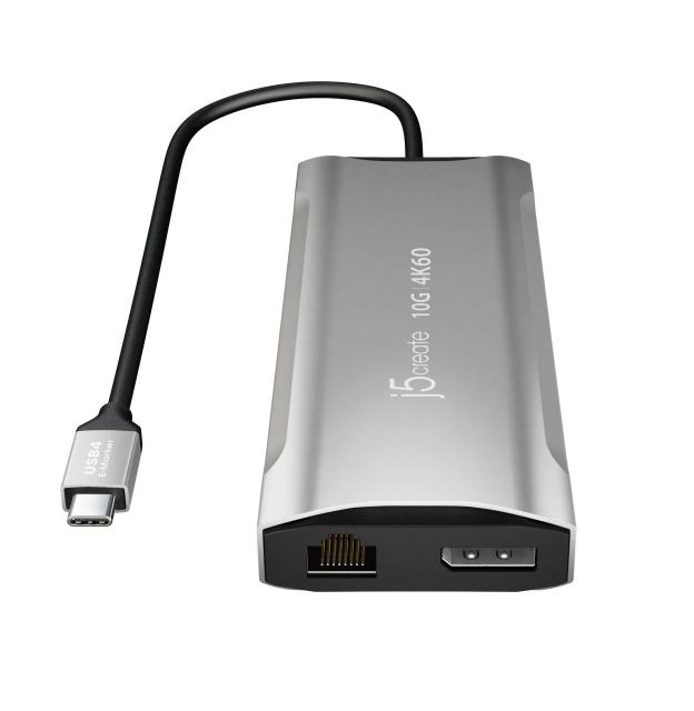 Мултипортов адаптер,  j5create JCD397 100W, 4K60 Elite USB-C, 10Gbps