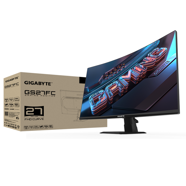 Монитор Gigabyte GS27FC, 27.0" (68.58 cm) VA FHD (1920 x 1080), 108% sRGB, 180Hz, 1ms