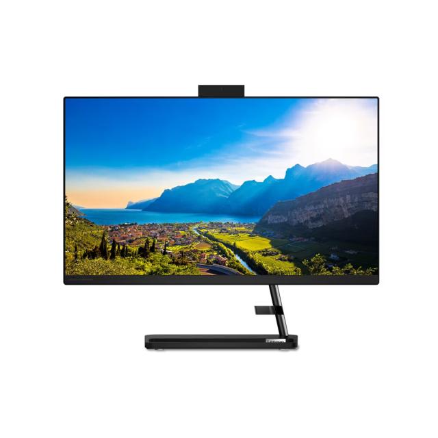 All in One компютър Lenovo IdeaCentre AIO 3 24ALC6, (4-ядрен) AMD Ryzen 3 7330U 2.3/4.3GHz, 23.8" (60.45cm) Full HD IPS Anti-Glare дисплей, 8GB DDR4, 256GB SSD NVMe, 2x USB 3.2 Gen 1, Free DOS