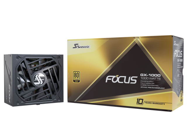 Захранване SEASONIC FOCUS GX-1000 1000W, 80+ Gold, Fully Modular