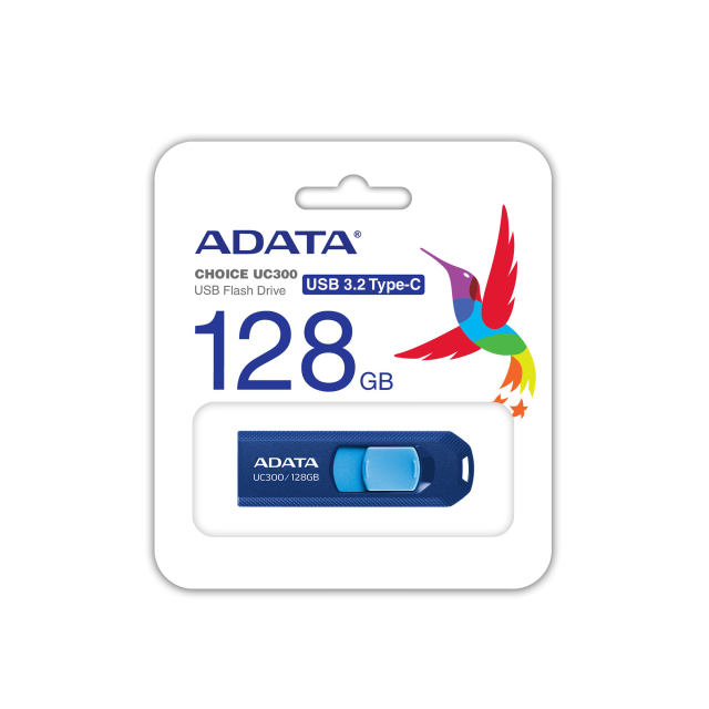 USB памет ADATA UC300 128GB, USB Type-C, BLUE