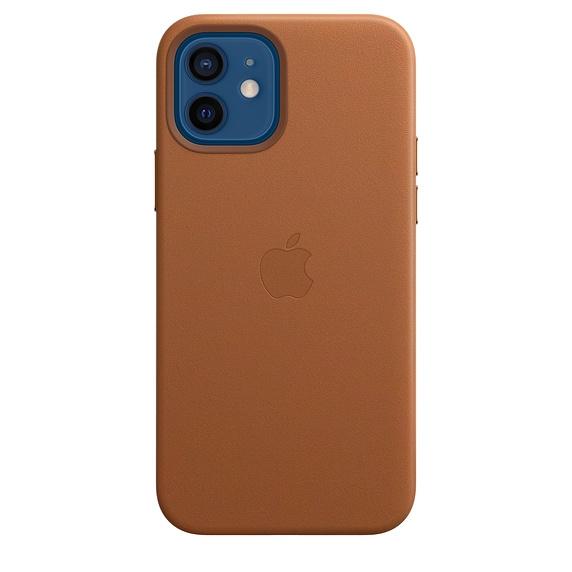 Калъф Apple iPhone 12/12 Pro Leather Case with MagSafe - Saddle Brown