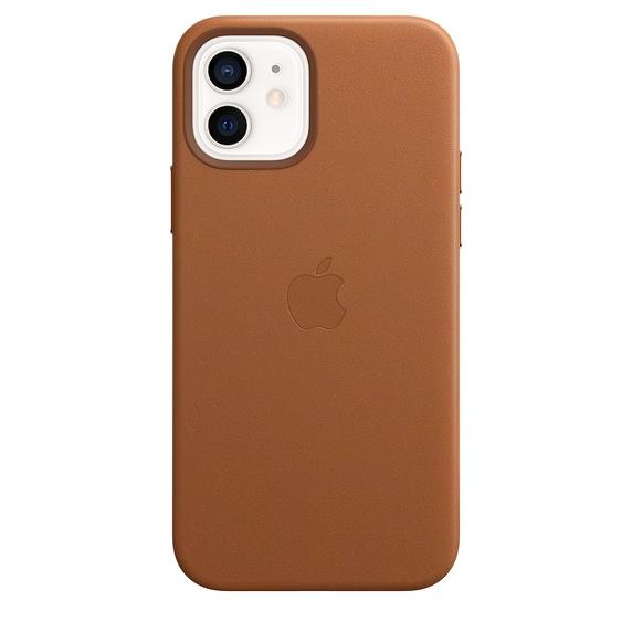 Калъф Apple iPhone 12/12 Pro Leather Case with MagSafe - Saddle Brown