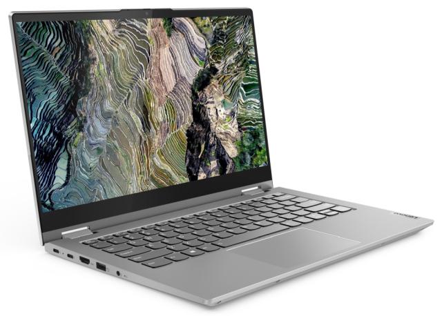 Лаптоп Lenovo ThinkBook 14s Yoga Intel Core i5-1135G7 (2.4MHz up to 4.2GHz, 8MB), 16GB (8GB+8GB) DDR4 3200MHz, 512GB SSD, 14" FHD (1920x1080) IPS Glossy, Touch, Intel Iris Xe Graphics, WLAN, BT, 720p Cam, Backlit KB, FPR, Mineral Grey, 4 cell, Win 10