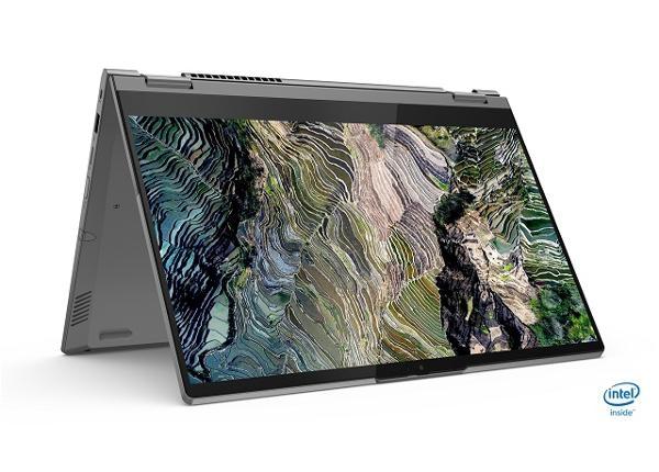 Лаптоп Lenovo ThinkBook 14s Yoga Intel Core i5-1135G7 (2.4MHz up to 4.2GHz, 8MB), 16GB (8GB+8GB) DDR4 3200MHz, 512GB SSD, 14" FHD (1920x1080) IPS Glossy, Touch, Intel Iris Xe Graphics, WLAN, BT, 720p Cam, Backlit KB, FPR, Mineral Grey, 4 cell, Win 11