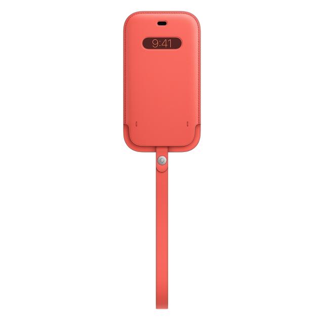Калъф Apple iPhone 12|12 Pro Leather Sleeve with MagSafe - Pink Citrus (Seasonal Nov 2020)
