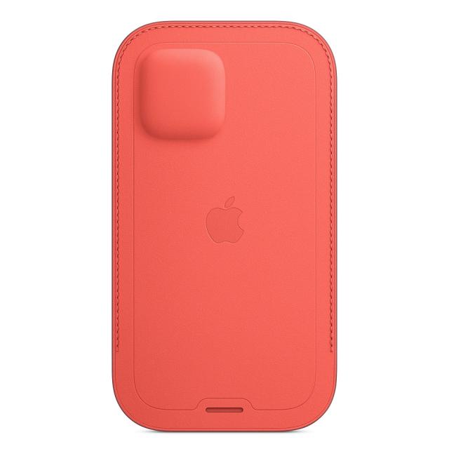 Калъф Apple iPhone 12|12 Pro Leather Sleeve with MagSafe - Pink Citrus (Seasonal Nov 2020)