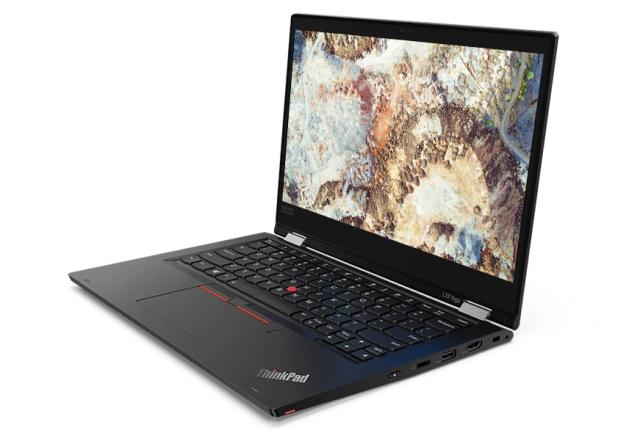 Лаптоп Lenovo ThinkPad L13 Yoga Intel Core i5-10210U (1.6GHz up to 4.2GHz, 6MB), 8GB DDR4 2666MHz, 256GB SSD, 13.3" FHD (1920x1080) IPS, AR, Touch, Intel UHD Graphics, Touch, WLAN ac, BT, 720p&IR&World Facing Cam, 4 cell, KB Bcklt, SCR, FPR, Pen Pro,