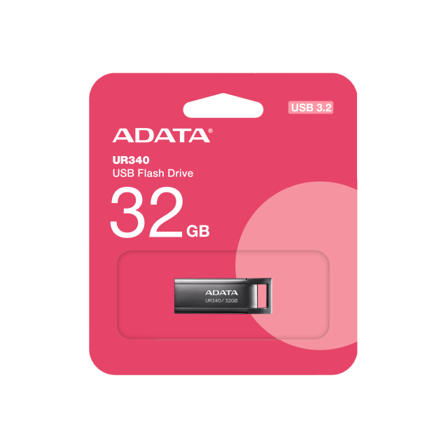 USB памет ADATA UC340 32GB, USB 3.2 Gen1, черна