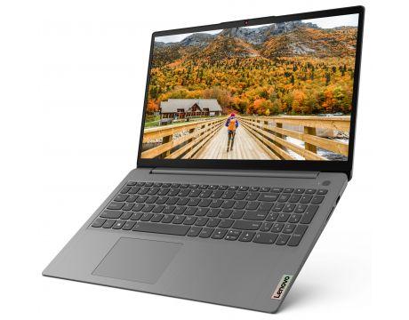 Лаптоп Lenovo IdeaPad 3 15ALC6, AMD Ryzen™ 7 5700U (8C / 16T, 1.8 / 4.3GHz, 4MB L2 / 8MB L3), 15.6'' (39.62 cm) FHD (1920x1080) IPS 300nits Anti-glare, 16GB DDR4, SSD 512GB, Free DOS