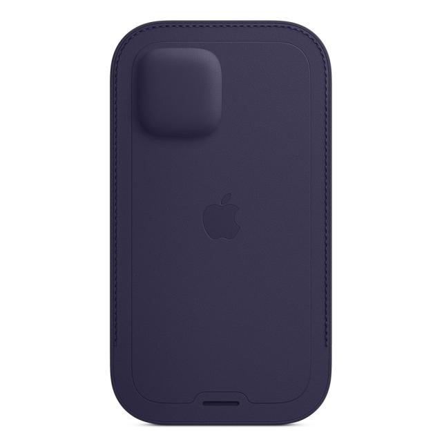 Калъф Apple iPhone 12 | 12 Pro Leather Sleeve with MagSafe - Deep Violet
