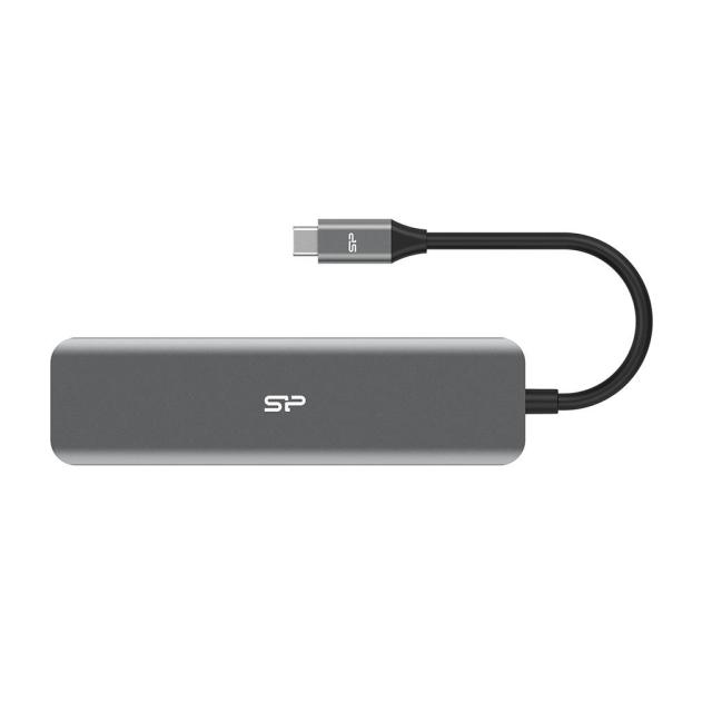 Мултипортов адаптер Silicon Power Boost SU20, 7 в 1, USB Type-C