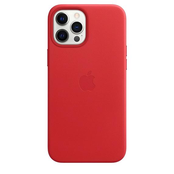 Калъф Apple iPhone 12 Pro Max Leather Case with MagSafe - (PRODUCT)RED
