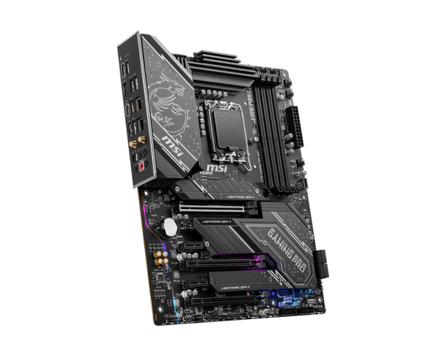 Дънна платка MSI Z790 GAMING PRO WIFI, LGA1700, DDR5, PCI-E 4.0, 4x SATA 6Gb/s, 4x M.2 slots, 1x USB Type-C, Wi-Fi 6E, Bluetooth 5.3, ATX