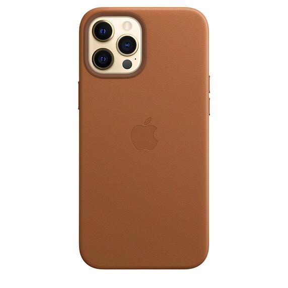 Калъф Apple iPhone 12 Pro Max Leather Case with MagSafe - Saddle Brown