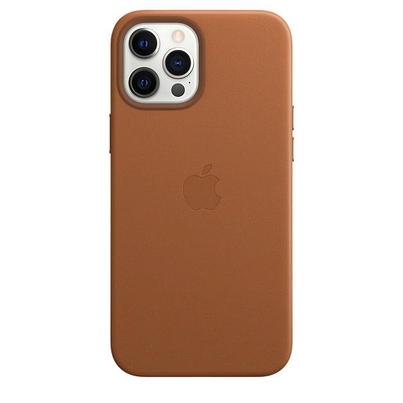 Калъф Apple iPhone 12 Pro Max Leather Case with MagSafe - Saddle Brown
