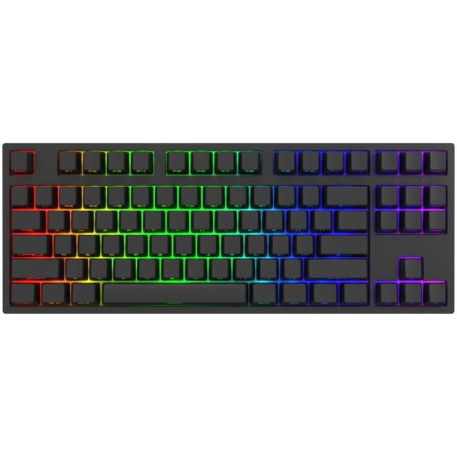 Геймърскa механична клавиатура Dark Project KD87A Black TKL PBT - HS Gateron Optical Red Switch, RGB