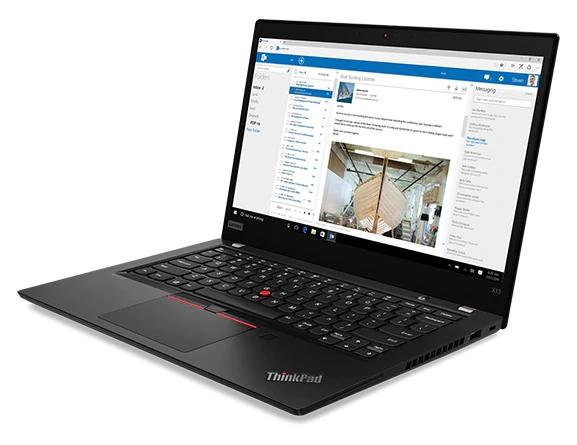 Лаптоп Lenovo ThinkPad X13 Intel Core i7-10510U (1.8GHz up to 4.9GHz, 8MB), 16GB DDR4 2666MHz, 512GB SSD, 13.3" FHD (1920x1080) IPS, AG, Intel UHD Graphics, WLAN ac, BT, Black, 720p IR Cam, Backlit KB, FPR, 6 cell, Win10Pro, 3Y