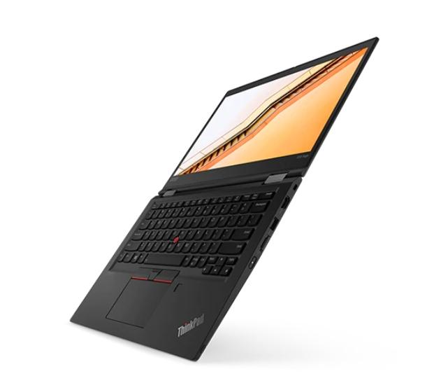 Лаптоп Lenovo ThinkPad X13 Yoga Intel Core i5-10210U (1.6GHz up to 4.2GHz, 6MB), 8GB DDR4 2666MHz, 256GB SSD, 13.3" FHD (1920x1080) IPS, AR, AS, Touch, Intel UHD Graphics, WLAN ac, BT, Black, 720p IR Cam, 3 cell, Backlit KB, FPR, Win10Pro, 3Y