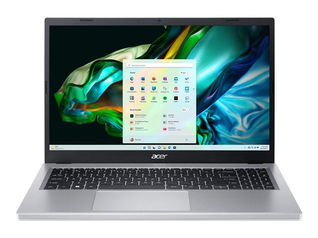 Лаптоп Acer Aspire 3 A315-510P-C1X2, (4-ядрен) Intel N100 0.8/3.4GHz, 15.6" (39.62cm) Full HD Anti-Glare дисплей, (HDMI), 8GB LPDDR5, 512GB SSD NVMe, 2x USB 3.2 Gen 1, Free DOS