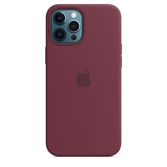 Калъф Apple iPhone 12 Pro Max Silicone Case with MagSafe - Plum (Seasonal Fall 2020)