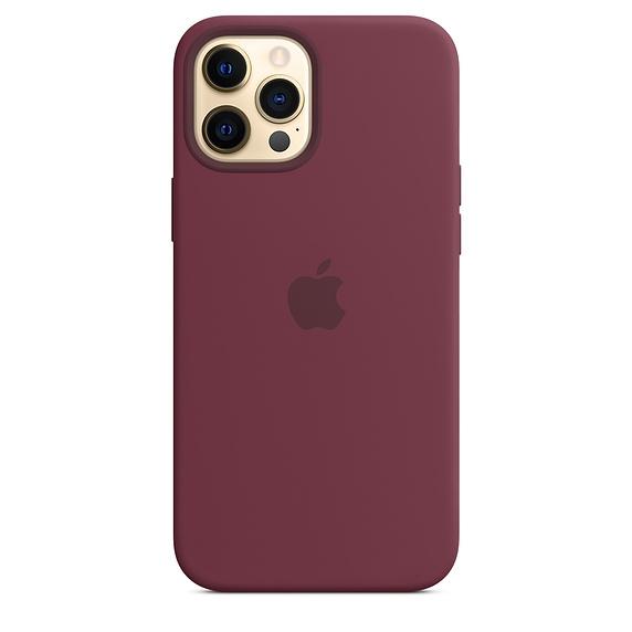Калъф Apple iPhone 12 Pro Max Silicone Case with MagSafe - Plum (Seasonal Fall 2020)