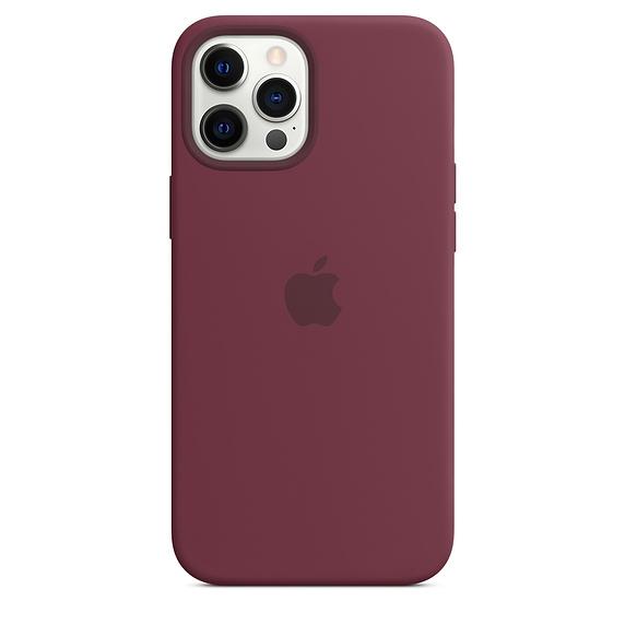 Калъф Apple iPhone 12 Pro Max Silicone Case with MagSafe - Plum (Seasonal Fall 2020)