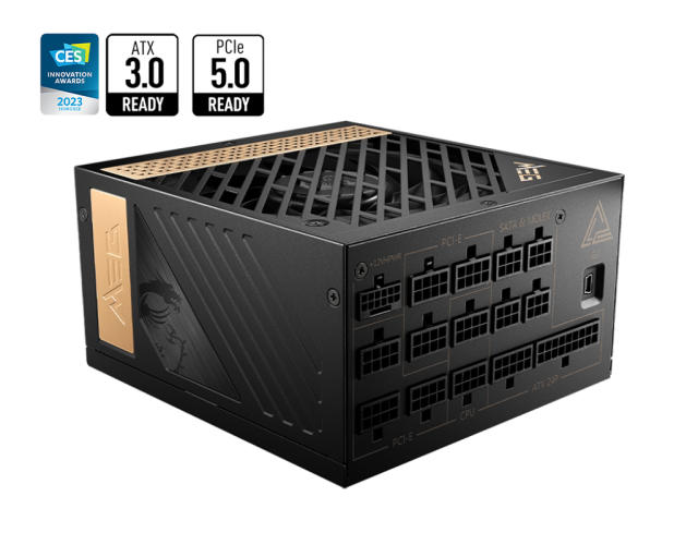 Захранване MSI MEG AI1300P, 1300W, Efficiency Rating 80 PLUS Platinum