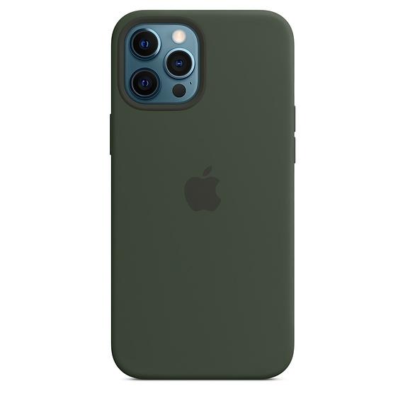 Калъф Apple iPhone 12 Pro Max Silicone Case with MagSafe - Cypress Green (Seasonal Fall 2020)