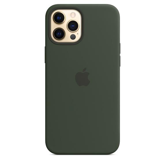Калъф Apple iPhone 12 Pro Max Silicone Case with MagSafe - Cypress Green (Seasonal Fall 2020)