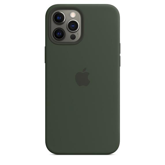 Калъф Apple iPhone 12 Pro Max Silicone Case with MagSafe - Cypress Green (Seasonal Fall 2020)