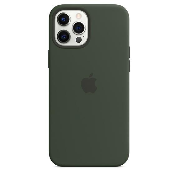 Калъф Apple iPhone 12 Pro Max Silicone Case with MagSafe - Cypress Green (Seasonal Fall 2020)