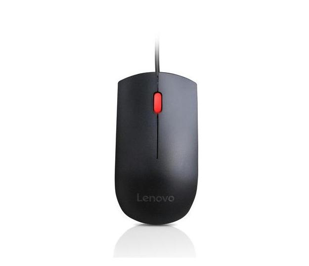Мишка Lenovo Essential, оптична (1600d pi), USB, черна