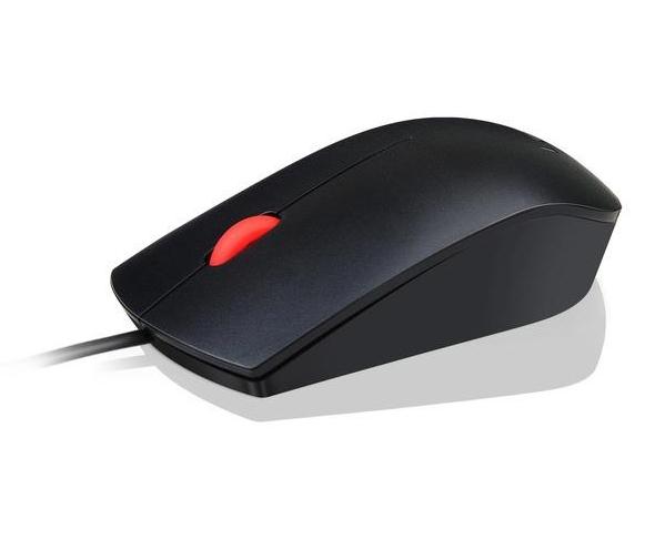 Мишка Lenovo Essential, оптична (1600d pi), USB, черна
