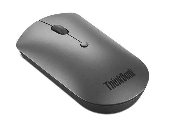 Мишка Lenovo ThinkBook Silent Mouse, оптична (2400 dpi), Bluetooth, сива