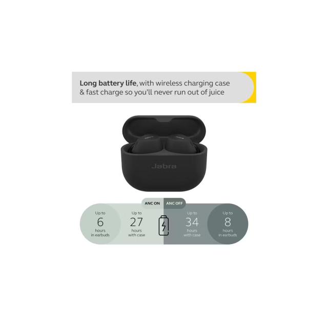 Слушалки Jabra Elite 10 Bluetooth, Titanium Black, ANC