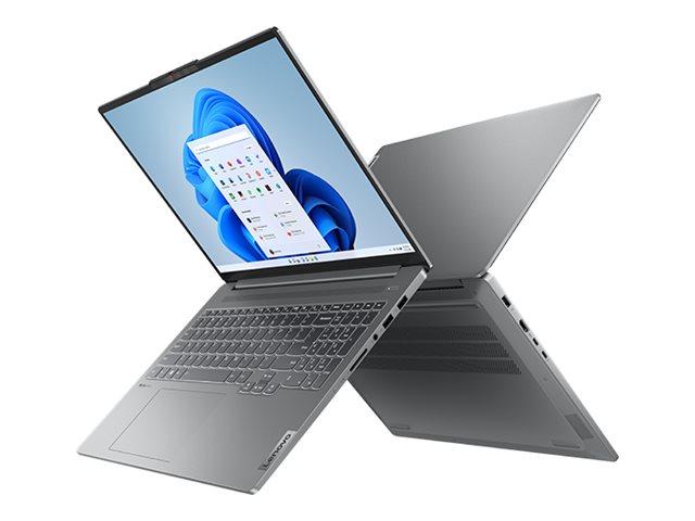 Лаптоп Lenovo IdeaPad Pro 5 16IRH8, Intel Core i5-13500H 12C (2.6/4.7GHz, 18MB Cache), 16" (40.64cm) WQXGA 120Hz IPS Anti-Glare, NVIDIA GF RTX 3050 6GB, (HDMI), 32GB LPDDR5, 1TB SSD NVMe, 1x Thunderbolt 4, Free DOS
