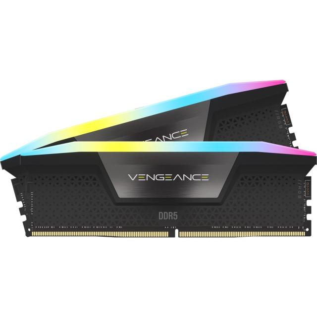 Памет Corsair Vengeance Black RGB 32GB (2x16GB) DDR5 PC5-48000 6000MHz, CL46, 1.25V 