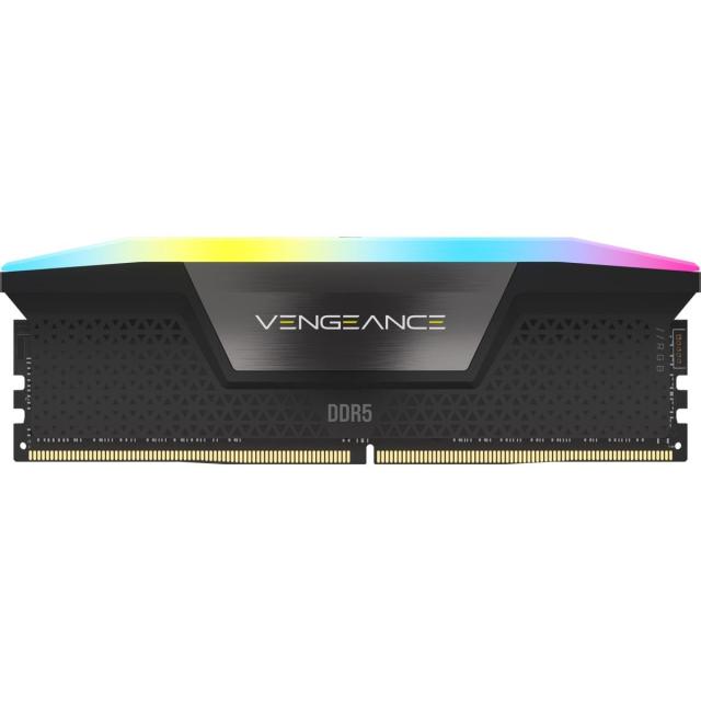 Памет Corsair Vengeance Black RGB 32GB (2x16GB) DDR5 PC5-48000 6000MHz, CL46, 1.25V 