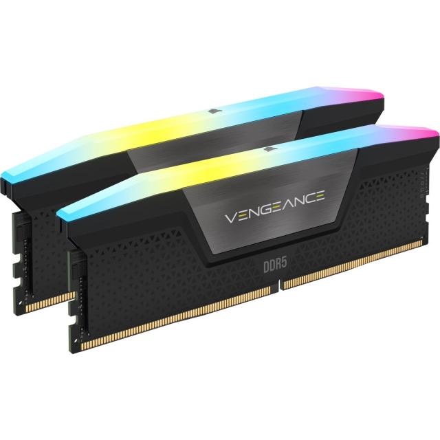 Памет Corsair Vengeance Black RGB 32GB (2x16GB) DDR5 PC5-48000 6000MHz, CL46, 1.25V 