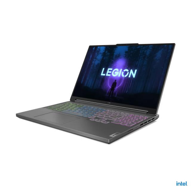 Лаптоп LENOVO Legion Slim 5 16IRH8, Intel Core™ i5-13500H, 12C ( 2.6 / 4.7GHz, E-core 1.9 / 3.5GHz, 18M), 16.0" (40.64 cm) WUXGA  PS 300nits Anti-glare, NVIDIA GeForce RTX 4050 6GB, 16GB DDR5, 512GB SSD M.2, Free DOS