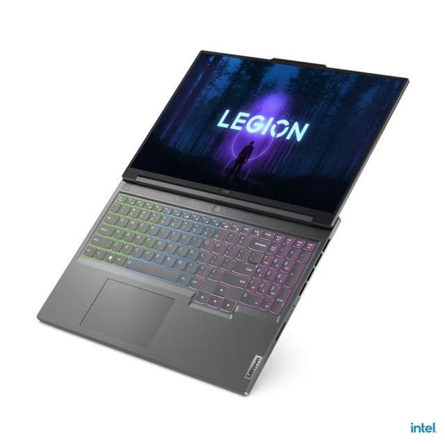 Лаптоп LENOVO Legion Slim 5 16IRH8, Intel Core™ i5-13500H, 12C ( 2.6 / 4.7GHz, E-core 1.9 / 3.5GHz, 18M), 16.0" (40.64 cm) WUXGA  PS 300nits Anti-glare, NVIDIA GeForce RTX 4050 6GB, 16GB DDR5, 512GB SSD M.2, Free DOS